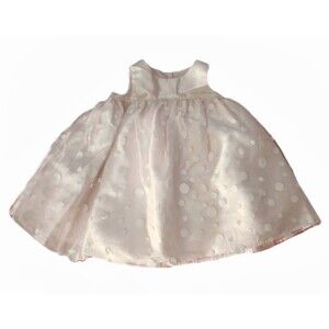 Cherokee Pink Polka Dot Layered Dress sz 6M Girls Baby Infant